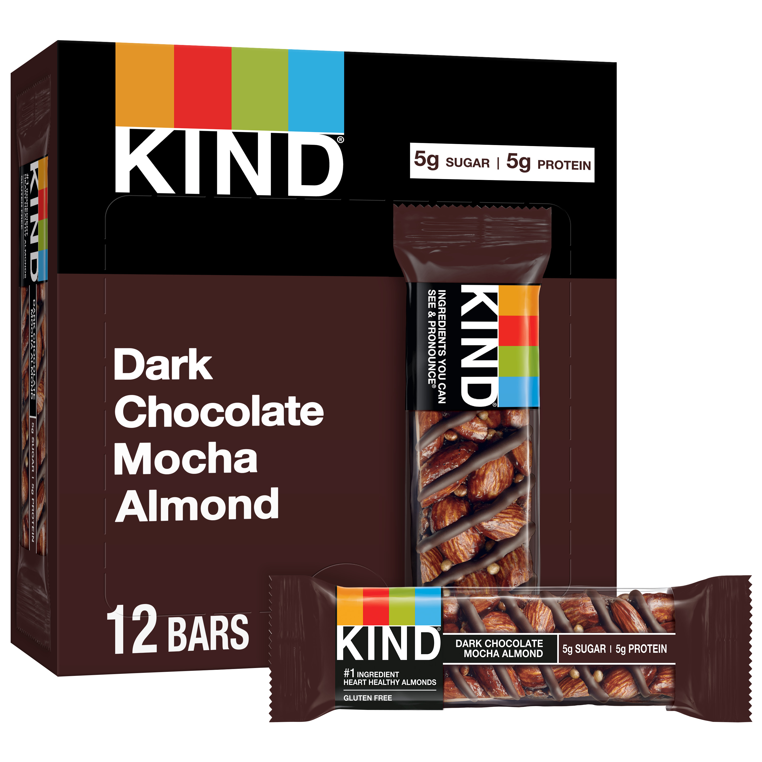 Kind Bar Dark Chocolate Mocha Almond 1.4oz 6/12ct